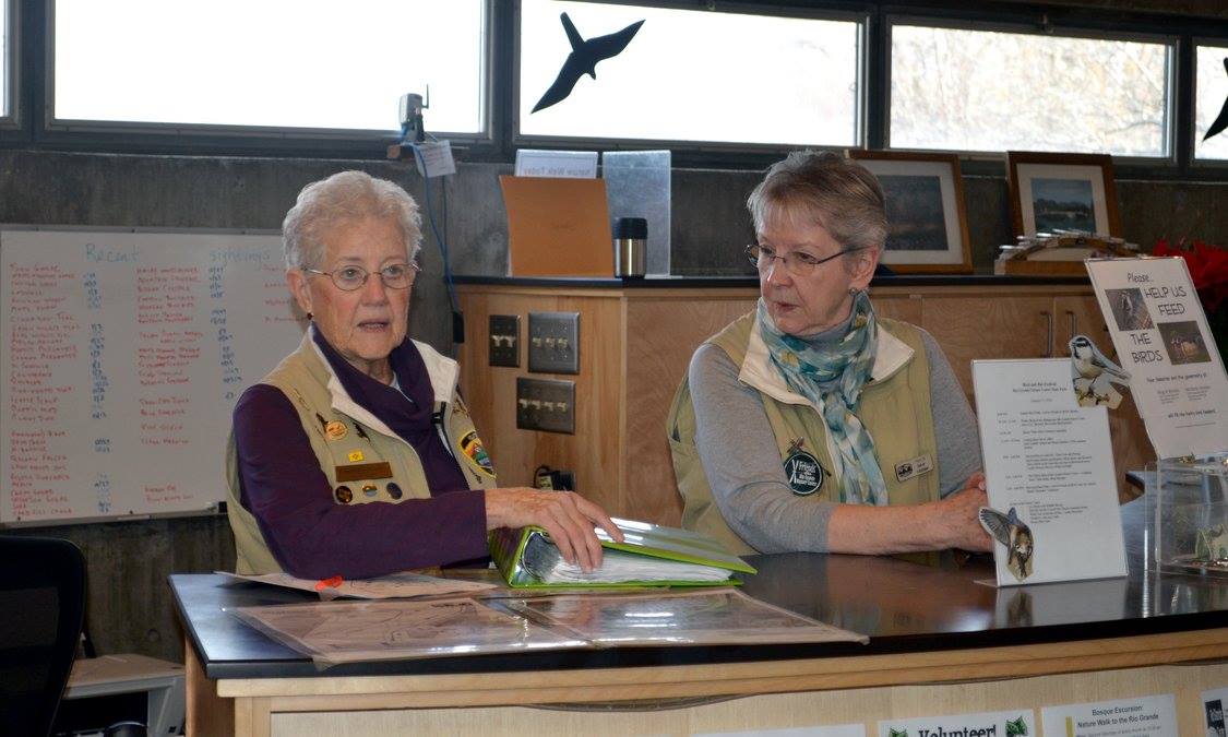 Volunteers at Visitor Center Front Desk